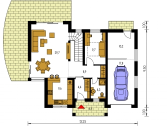Floor plan of ground floor - PREMIER 200